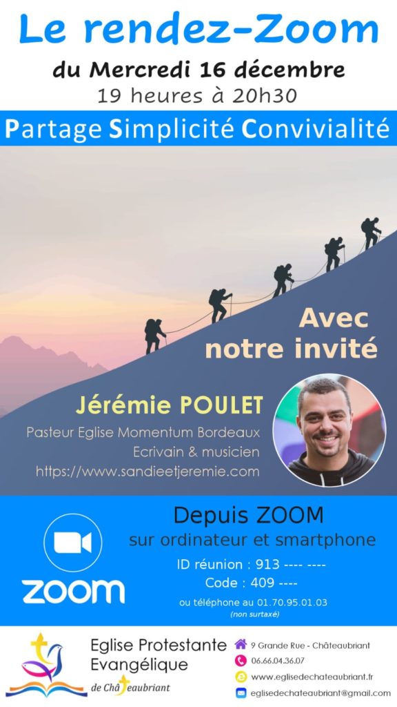 Invité zoom 216 Décembre 2020 | Eglise évangelique Châteaubirant