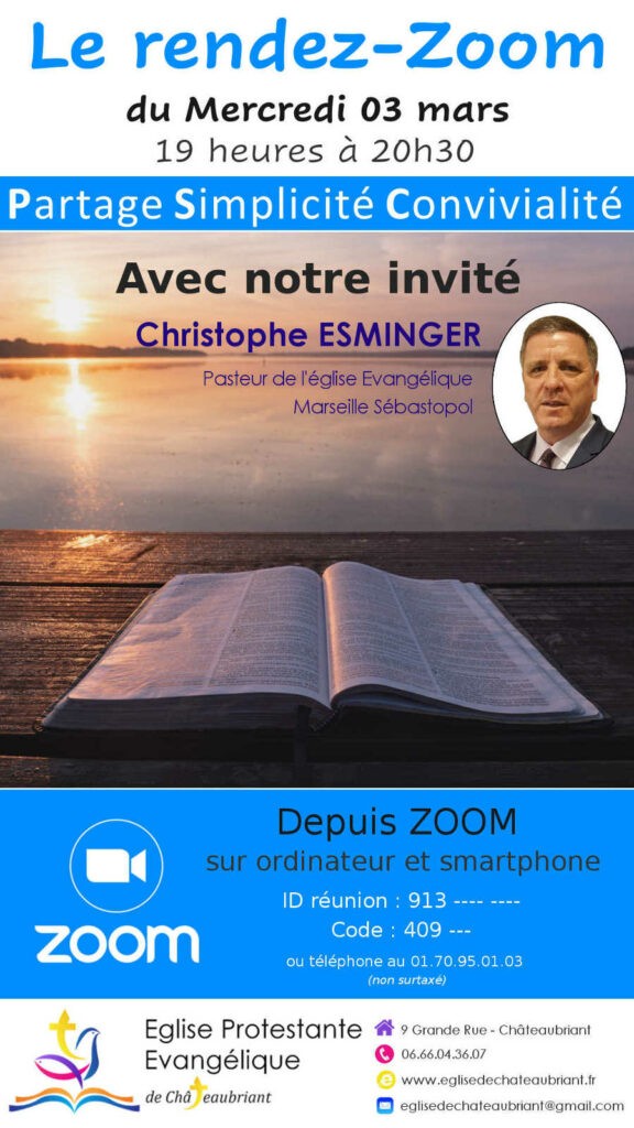 Invité zoom du 03 Mars 2021 | Eglise évangelique Châteaubirant