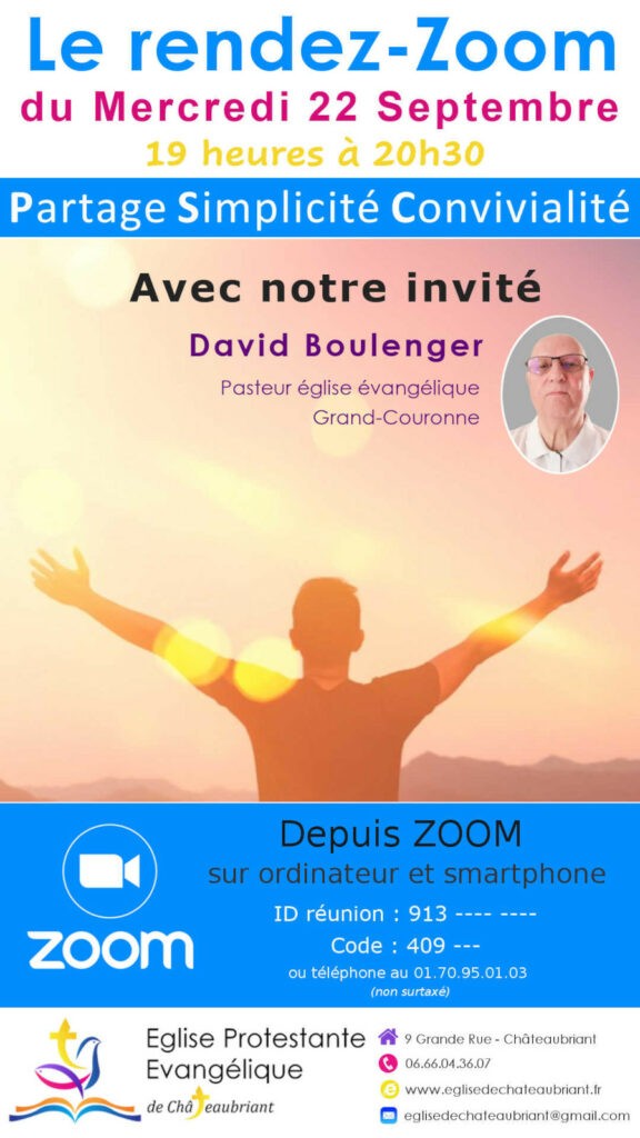 Invité zoom du 22 Septembre 2021 | Eglise évangelique Châteaubirant