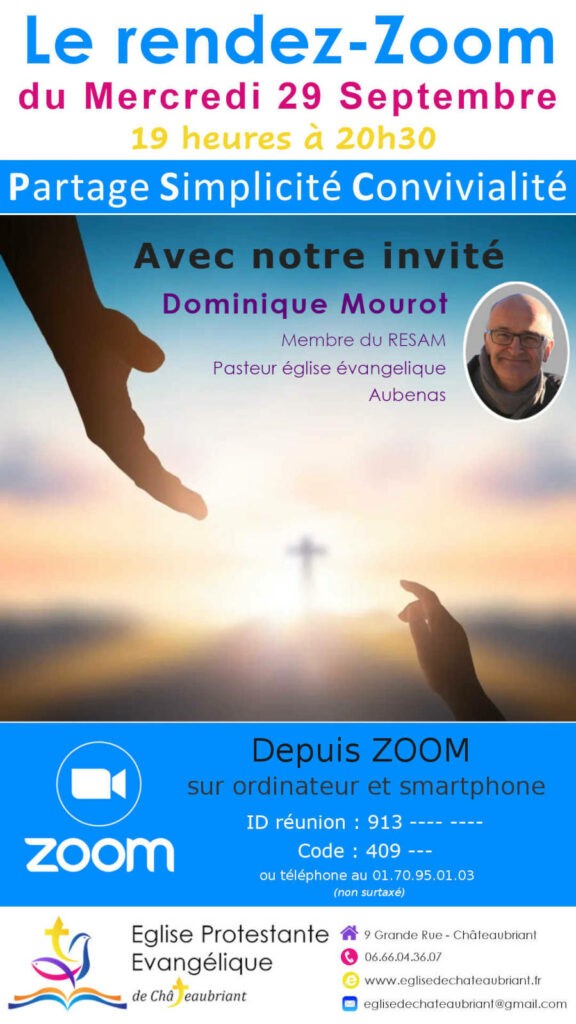 Invité zoom du 29 Septembre 2021 | Eglise évangelique Châteaubirant