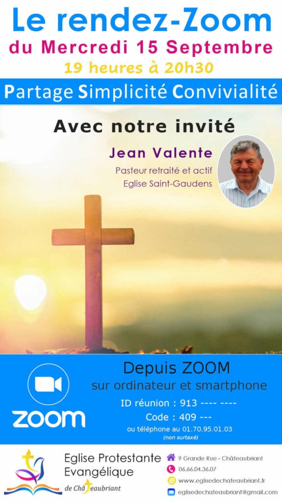 Invité zoom du 15 Septembre 2021 | Eglise évangelique Châteaubirant