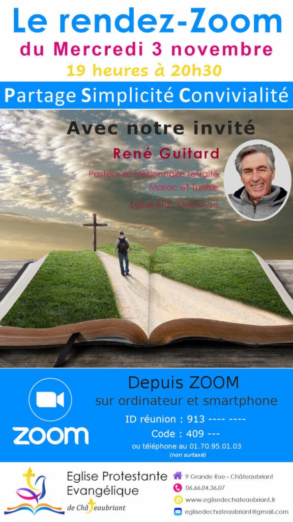 Invité zoom du 03 Novembre 2021 | Eglise évangelique Châteaubirant